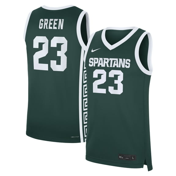 Men's Nike Draymond Green Green Michigan State Spartans Road Replica Basketball Jersey
