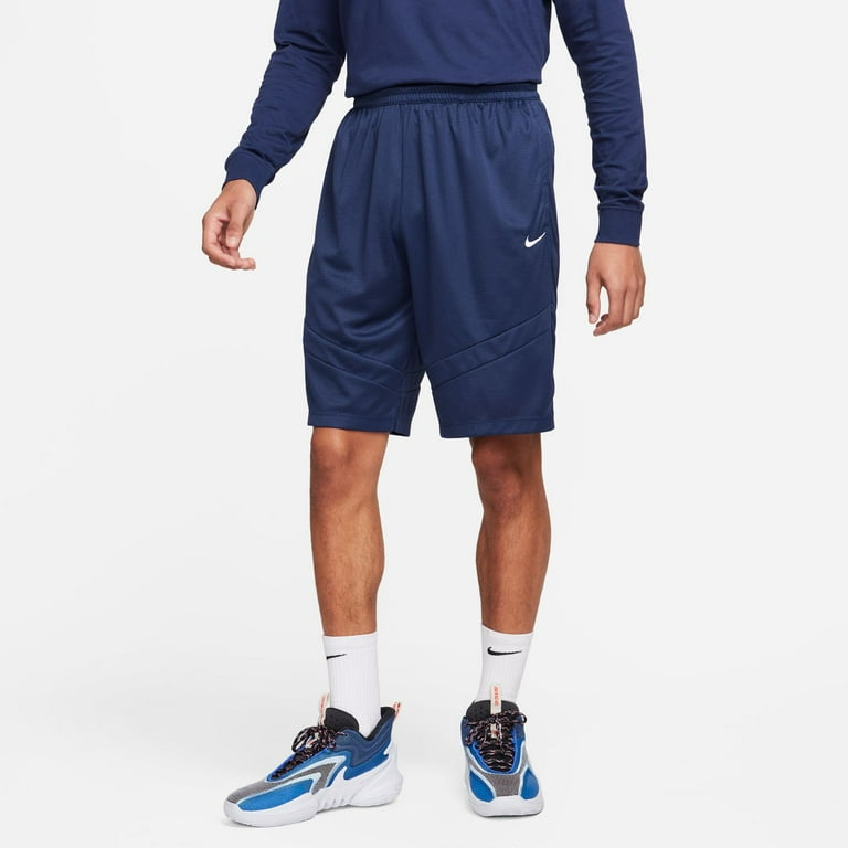 Men s Nike Dri FIT Icon 11 in. Basketball Short Color Midnight Navy Size S Walmart