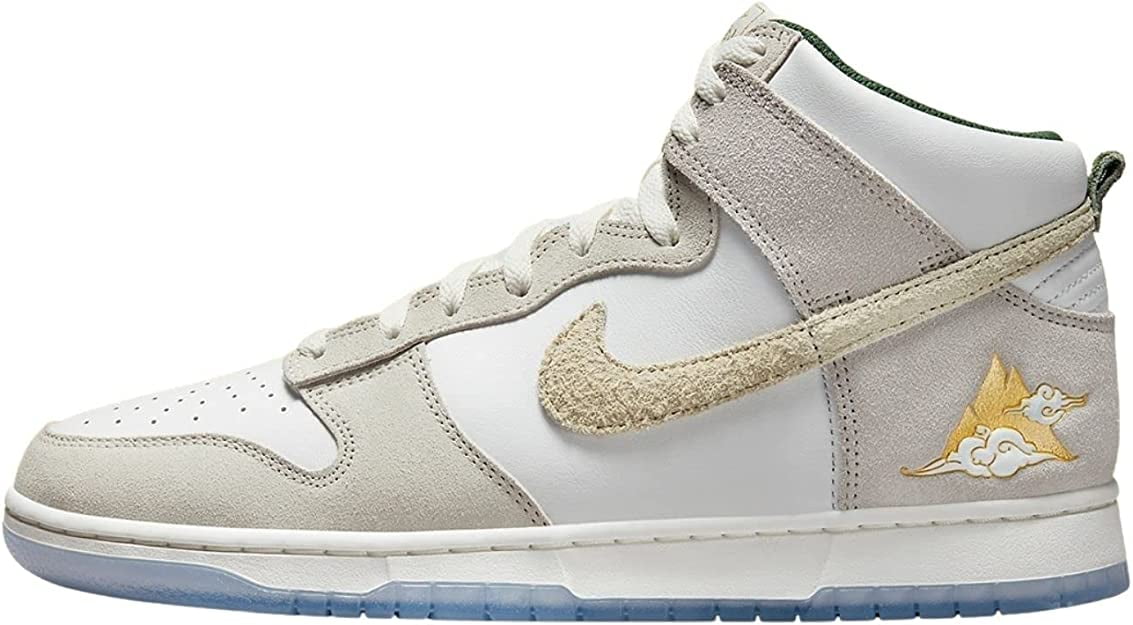 Dunk HI PRM Men's Shoes, Summit White/Desert Ore, 9