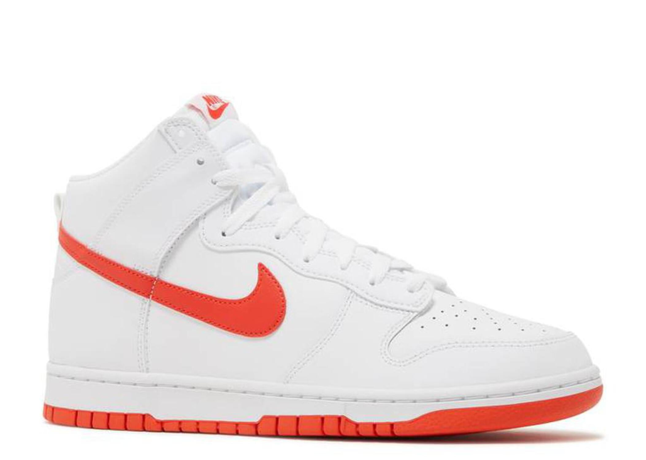 Men's Nike Dunk HI Retro White/Picante Red-White (DV0828 100