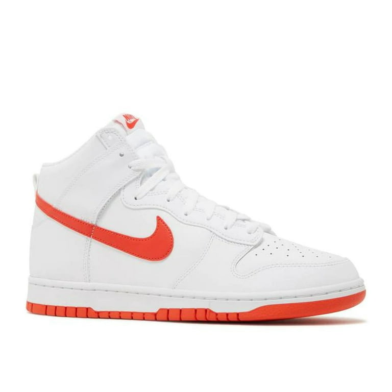 Men's Nike Dunk HI Retro White/Picante Red-White (DV0828 100) - 9