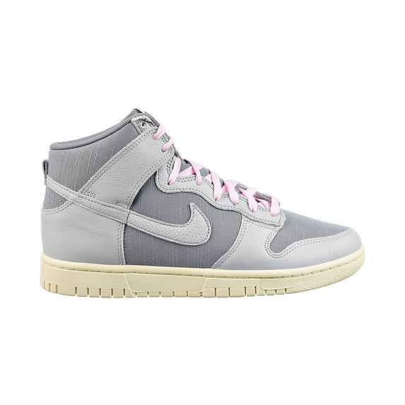 Men's Nike Dunk Hi Retro Premium Lt Smoke Grey/Grey Fog-Sail (DQ8800 001) - 13