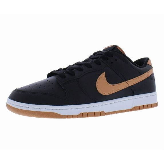 Men's Nike Dunk Low Retro Black/Amber Brown-Black-White (DV0831 004) - 10
