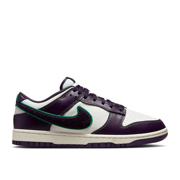 Men's Nike Dunk Low Retro "Chenille Swoosh" Sl/Grand Prple (DQ7683 100) - 12