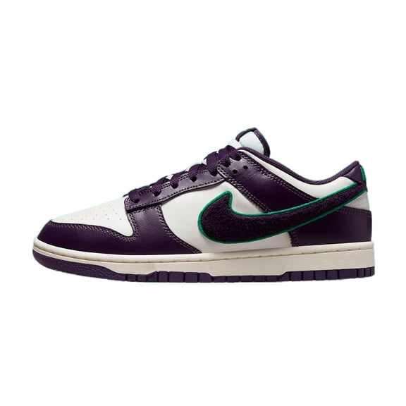 Men's Nike Dunk Low Retro "Chenille Swoosh" Sl/Grand Prple (DQ7683 100) - 13