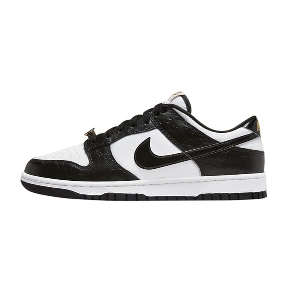 Men's Nike Dunk Low Retro SE "World Champ" Wht/Blk-Metallic Gold (DR9511 100) - 9.5