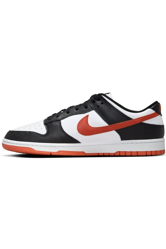 Men's Nike Dunk Low Retro White/Dragon Red-Black (DV0833 108) - 10.5