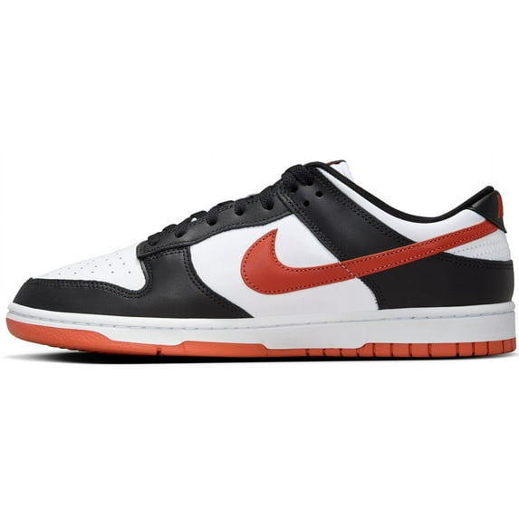 Men's Nike Dunk Low Retro White/Dragon Red-Black (DV0833 108) - 9.5