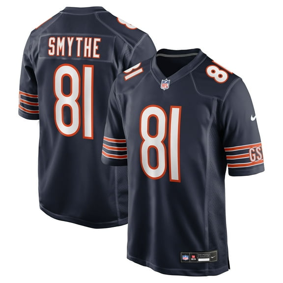 Men's Nike Durham Smythe  Navy Chicago Bears Team Game Jersey