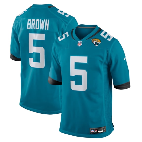 Men's Nike Dyami Brown  Teal Jacksonville Jaguars Team Game Jersey