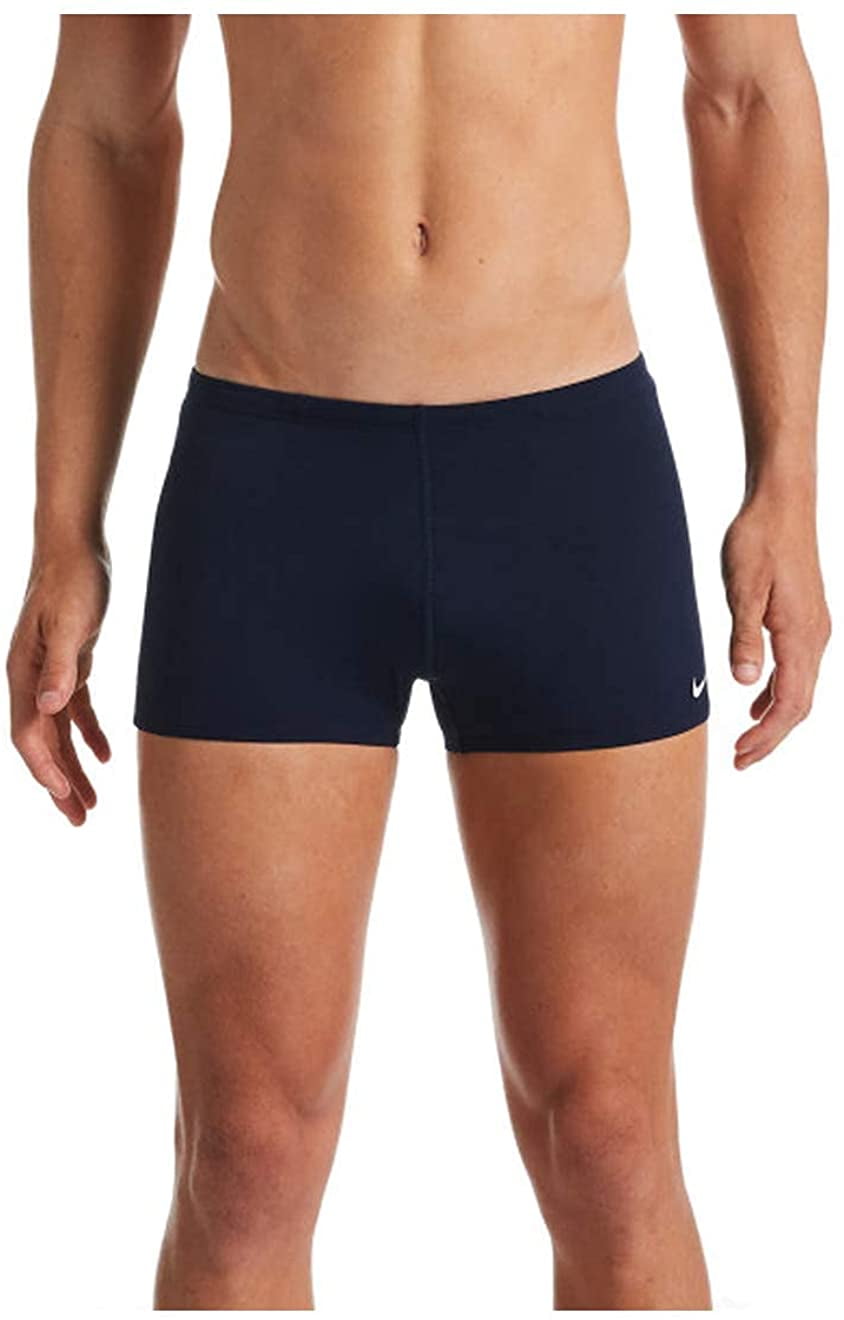 Men's Nike ESSA002 Hydrastrong Solid Square Leg Swim Trunk (Midnight