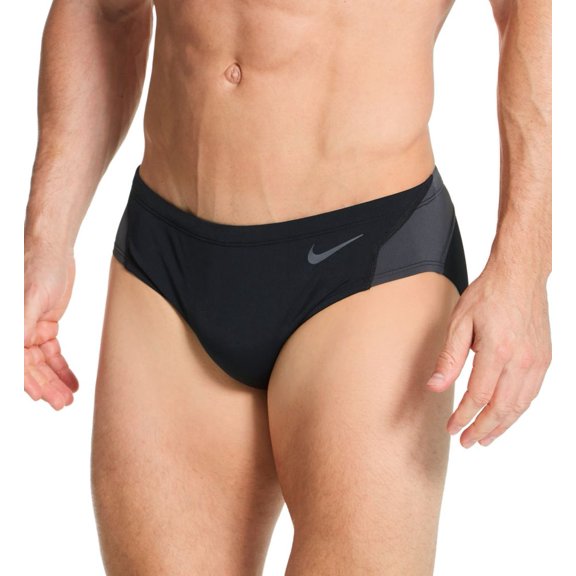 Men's Nike ESSA105 Vex Colorblock Swim Brief (Black 30 Waist)