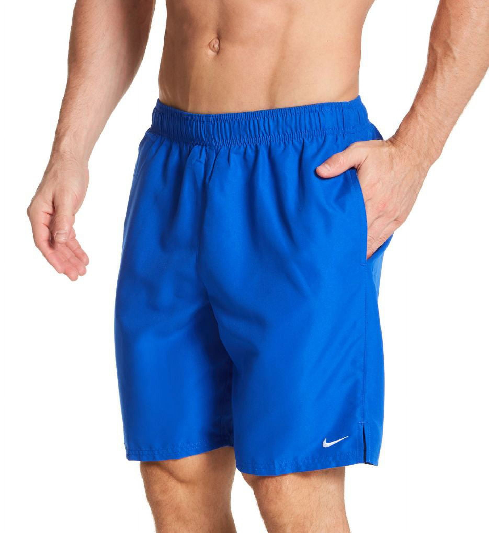 Nike Mens Solid Lap 9 Inch Volley Short Swim Trunk Game Royal White XL