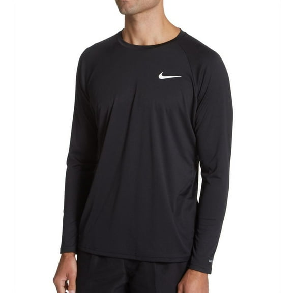 Men's Nike ESSA587 Dri-Fit Long Sleeve Rashguard (Black XL)