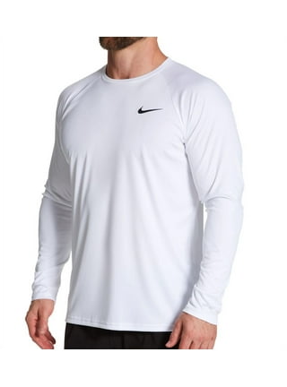 Nike Men's Heather Hydroguard Long Sleeve Swim T-Shirt - Game Royal