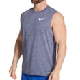 thumbnail image 1 of Men's Nike ESSA588 Dri Fit Sleeveless Heathered Rashguard (Midnight Navy Heather S), 1 of 1