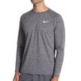 thumbnail image 1 of Men's Nike ESSA590 Dri-Fit Long Sleeve Heather Rashguard (Black L), 1 of 2