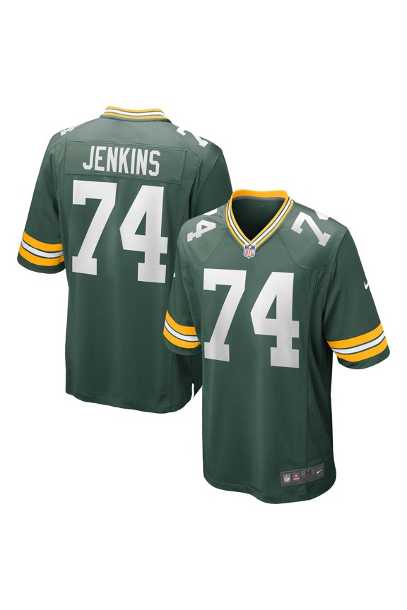 Men's Nike Elgton Jenkins Green Green Bay Packers Game Jersey