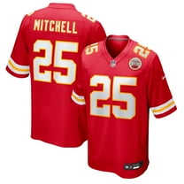 Men's Nike Elijah Mitchell Red Kansas City Chiefs Team Game Jersey