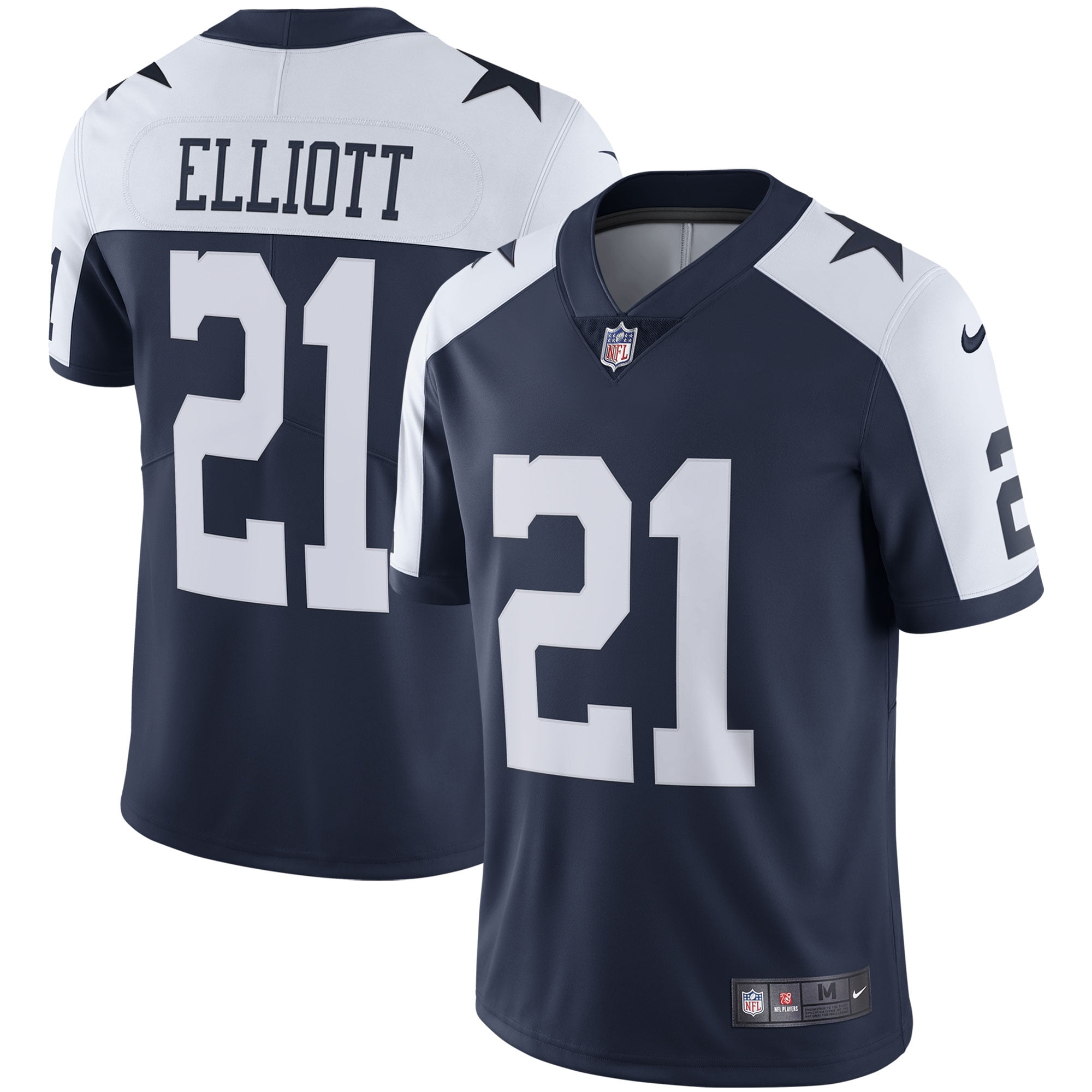 Men s Nike Ezekiel Elliott Navy Dallas Cowboys Alternate Vapor Limited Jersey