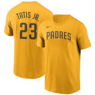 New San Diego Padres Adult Mens Size Medium Majestic Yellow / Gold