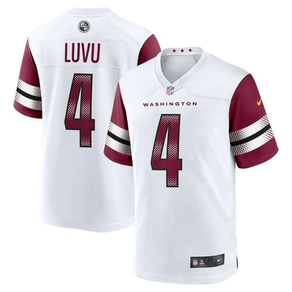 Men's Nike Frankie Luvu White Washington Commanders Game Jersey