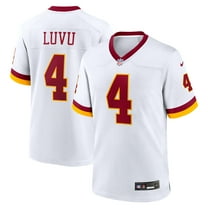 Men's Nike Frankie Luvu White Washington Commanders Game Super Bowl Era Jersey