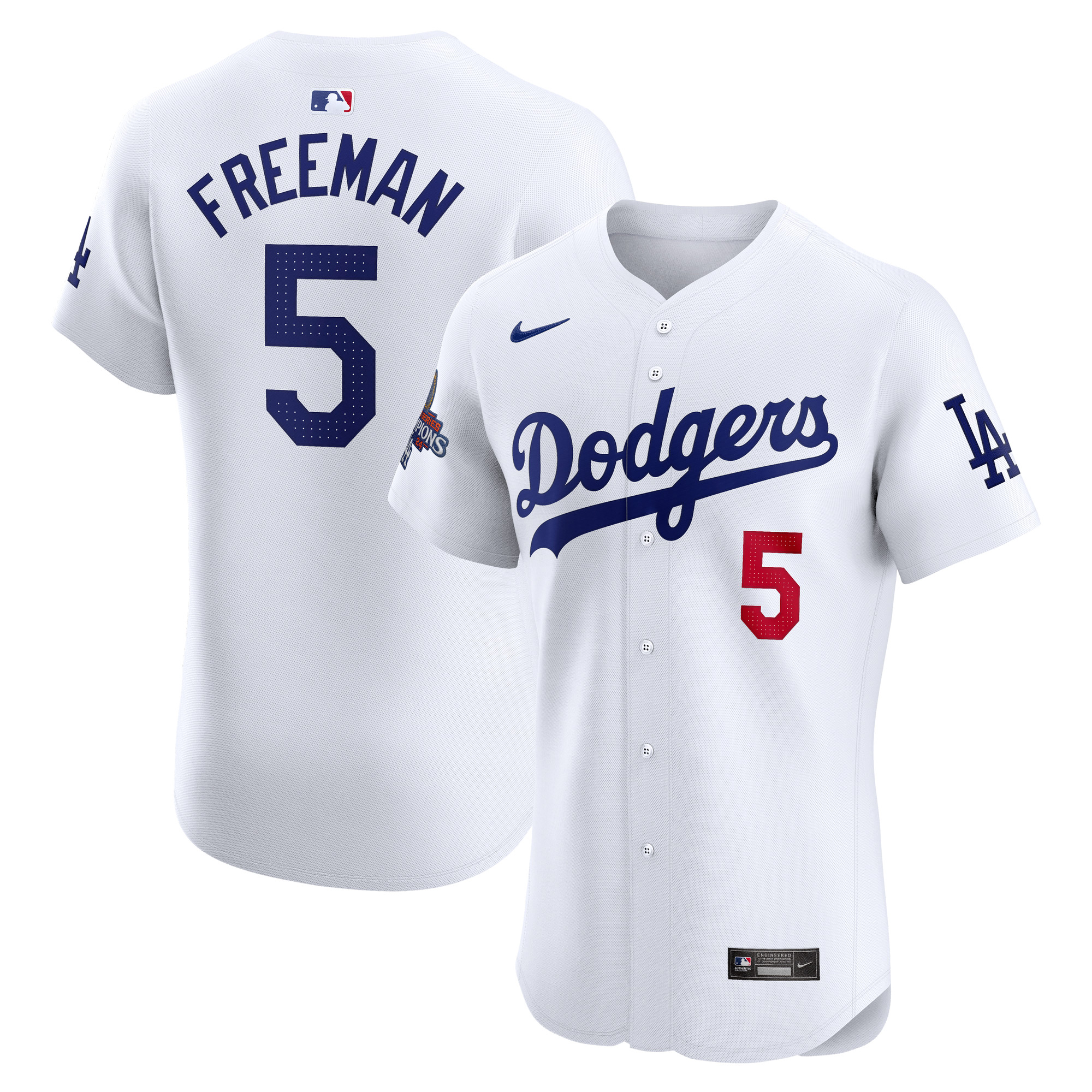Men's Nike Freddie Freeman White Los Angeles Dodgers 2024 World Series