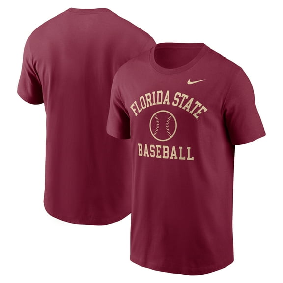 Men's Nike Garnet Florida State Seminoles Essential Baseball Arch T-Shirt