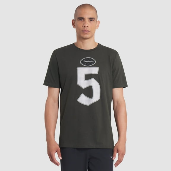 Men's Nike Garrett Wilson Gotham Green New York Jets 2025 Rivalries Collection Player Name & Number T-Shirt