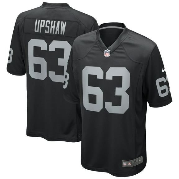 Men's Nike Gene Upshaw Black Las Vegas Raiders Game Retired Player Jersey