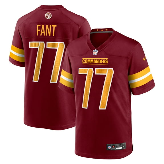 Men's Nike George Fant  Burgundy Washington Commanders Team Game Jersey