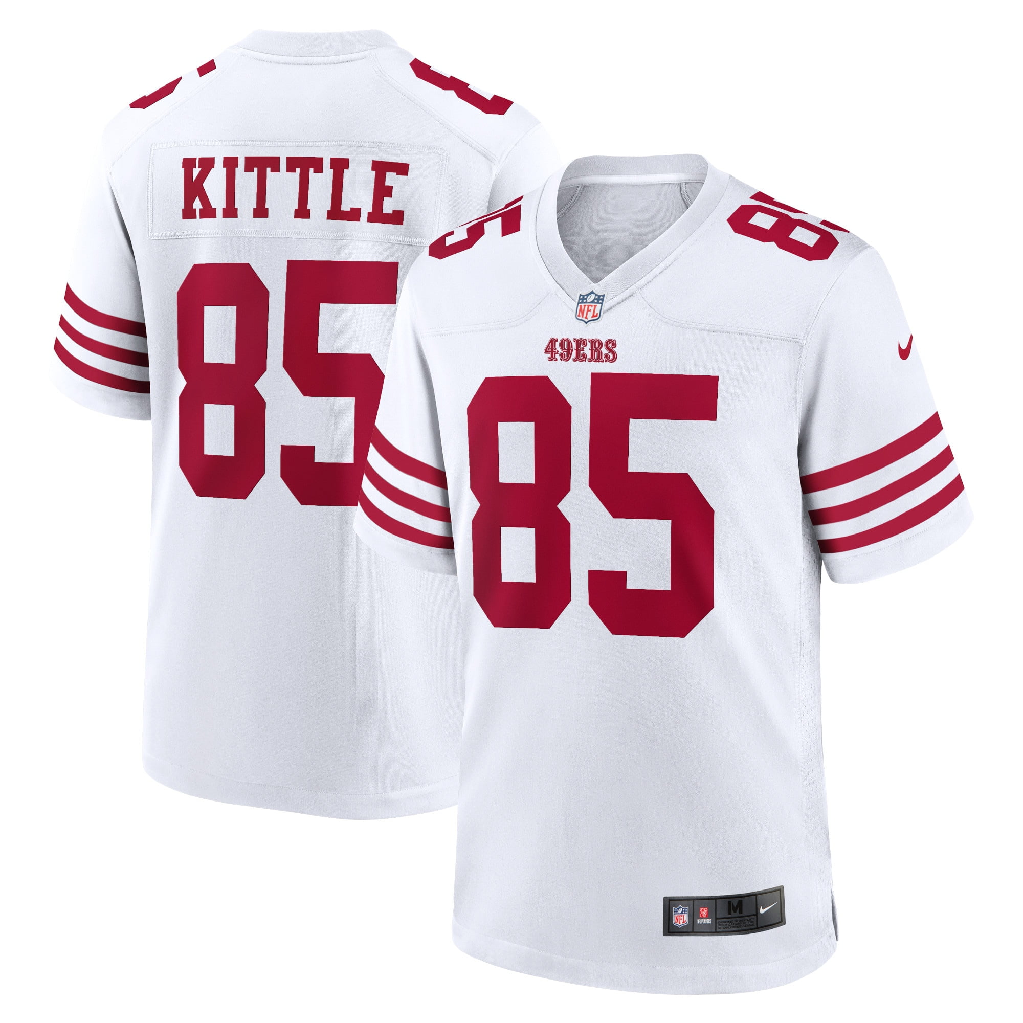 Men's San Francisco 49ers George Kittle Nike White Game Jersey