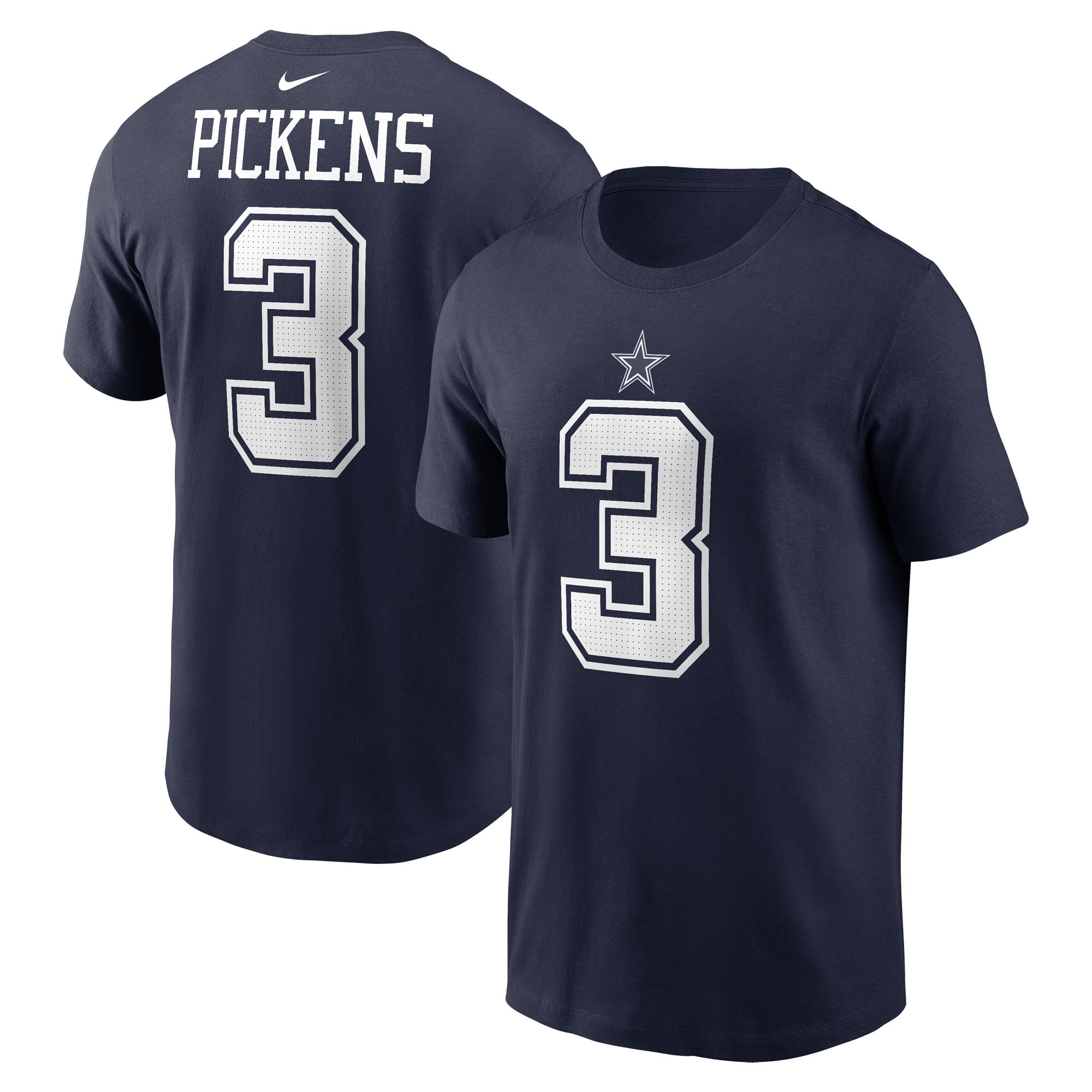 Men's Nike George Pickens Navy Dallas Cowboys Name & Number T