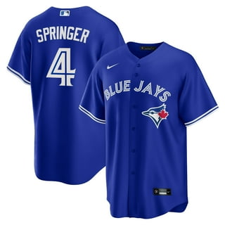 Framed George Springer Toronto Blue Jays Autographed White Nike Replica  Jersey