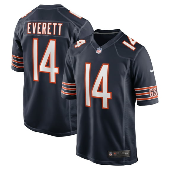 Men's Nike Gerald Everett Navy Chicago Bears Game Jersey