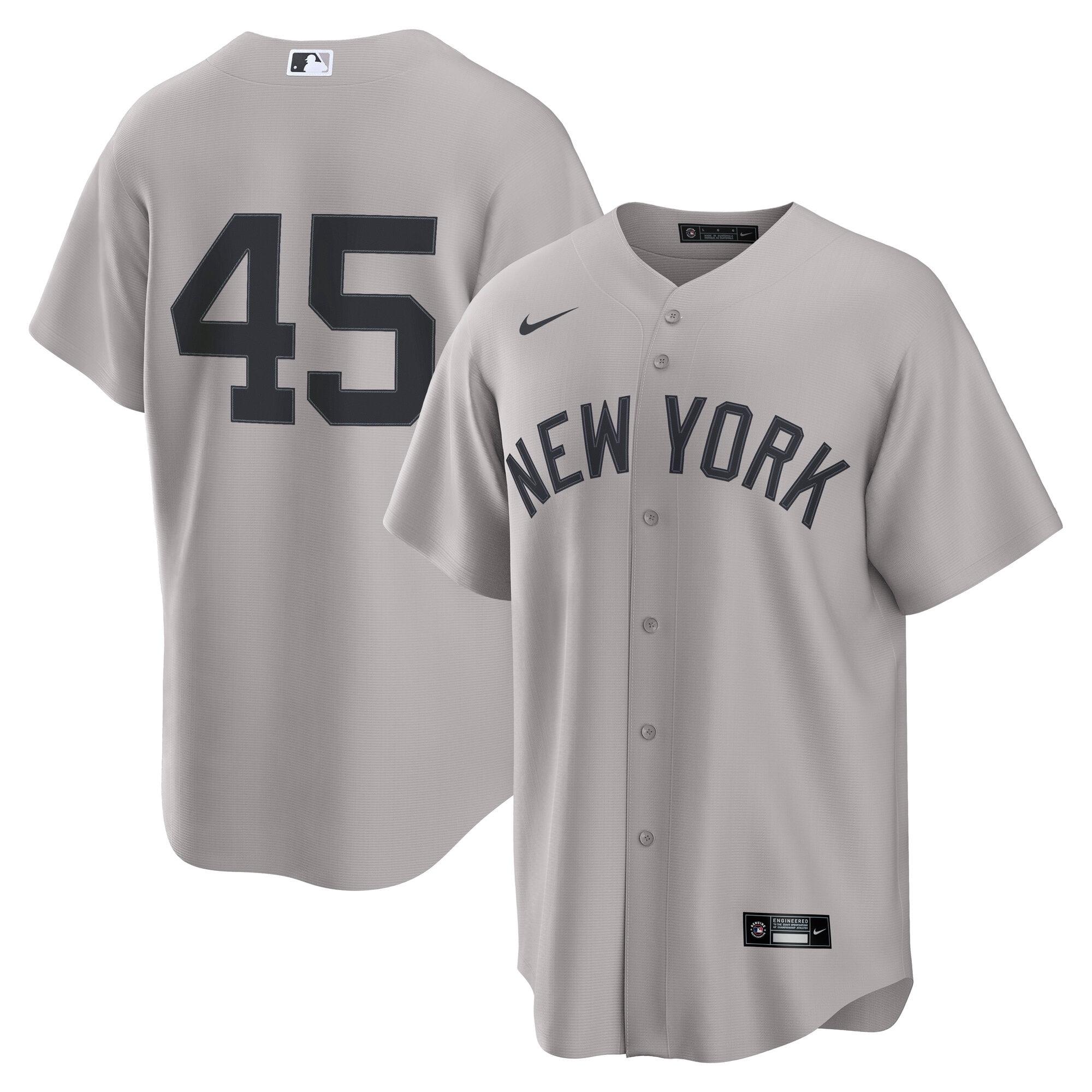 Men's Nike Gerrit Cole Gray New York Yankees Road Replica Jersey