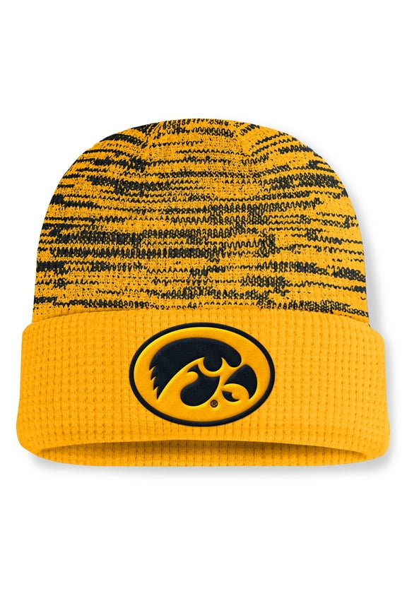 Men's Nike Gold/Black Iowa Hawkeyes Primetime Terra Cuffed Knit Hat