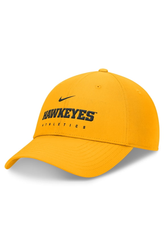 Men's Nike Gold Iowa Hawkeyes 2024/25 On-Field Club Performance Adjustable Hat