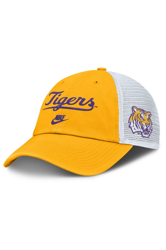Men's Nike Gold LSU Tigers Club Legacy Adjustable Trucker Hat