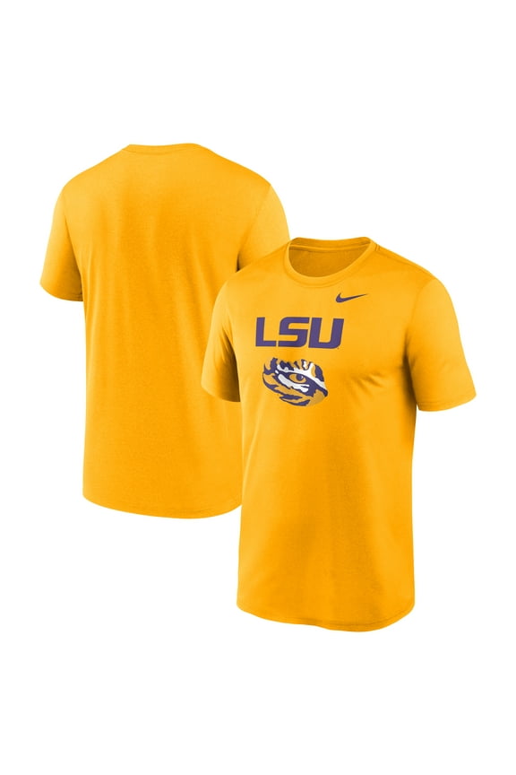 Men's Nike Gold LSU Tigers Lockup Legend Performance T-Shirt