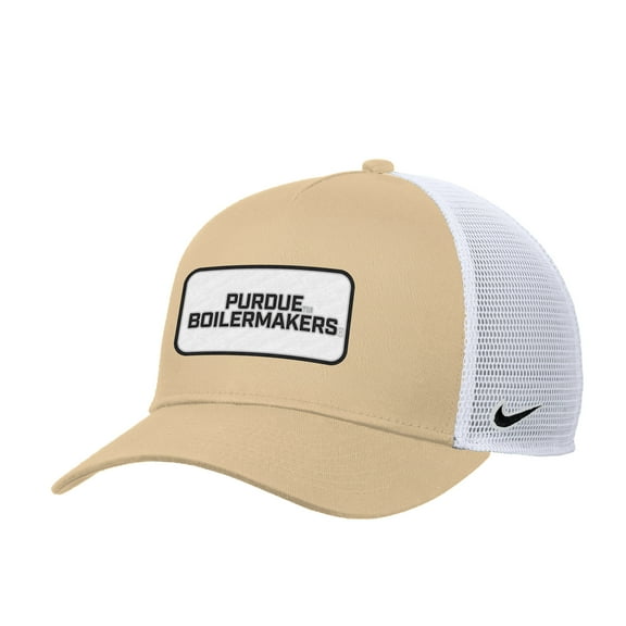 Men's Nike Gold Purdue Boilermakers 2025 On-Field Rise Trucker Performance Adjustable Hat