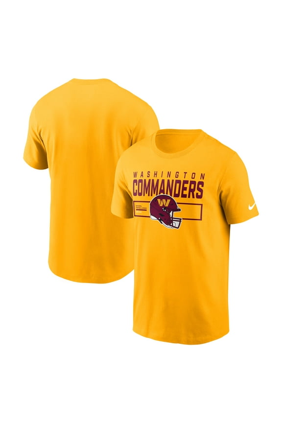 Men's Nike Gold Washington Commanders Primetime Helmet Essential T-Shirt