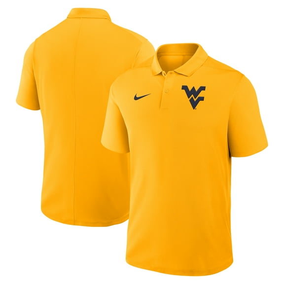 Men's Nike Gold West Virginia Mountaineers Primetime Victory Primary Logo Performance Polo