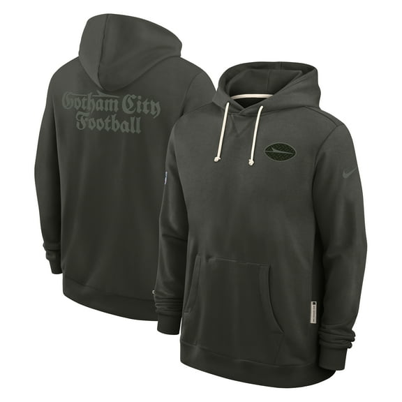 Men's Nike Gotham Green New York Jets 2025 Rivalries Collection Standard Issue Sideline Dri-FIT Hoodie