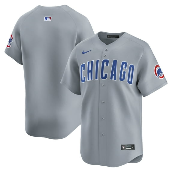 Men's Nike Gray Chicago Cubs Road Limited Jersey