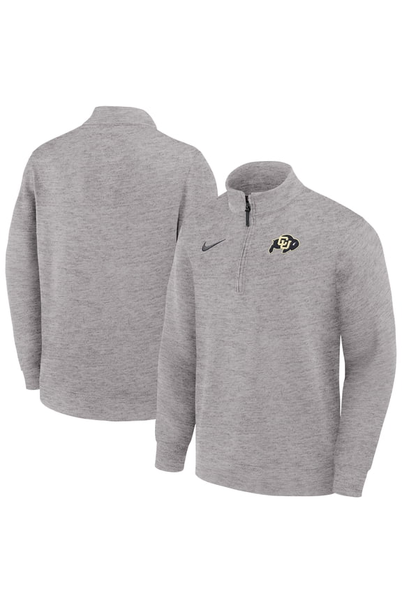 Men's Nike Gray Colorado Buffaloes Coaches Dri-FIT Half-Zip Pullover