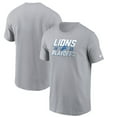 thumbnail image 1 of Men's Nike  Gray Detroit Lions 2023 NFL Playoffs Iconic T-Shirt, 1 of 3