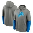 thumbnail image 1 of Men's Nike Gray Detroit Lions 2024 Sideline Club Pullover Hoodie, 1 of 3