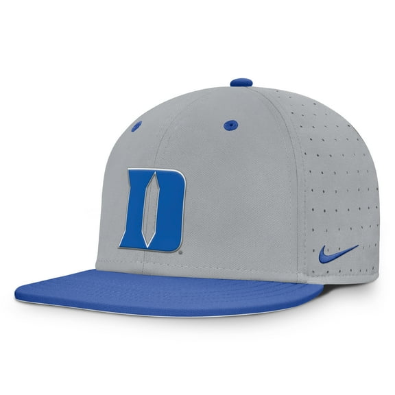 Men's Nike Gray Duke Blue Devils Dugout True Dri-FIT Fitted Hat